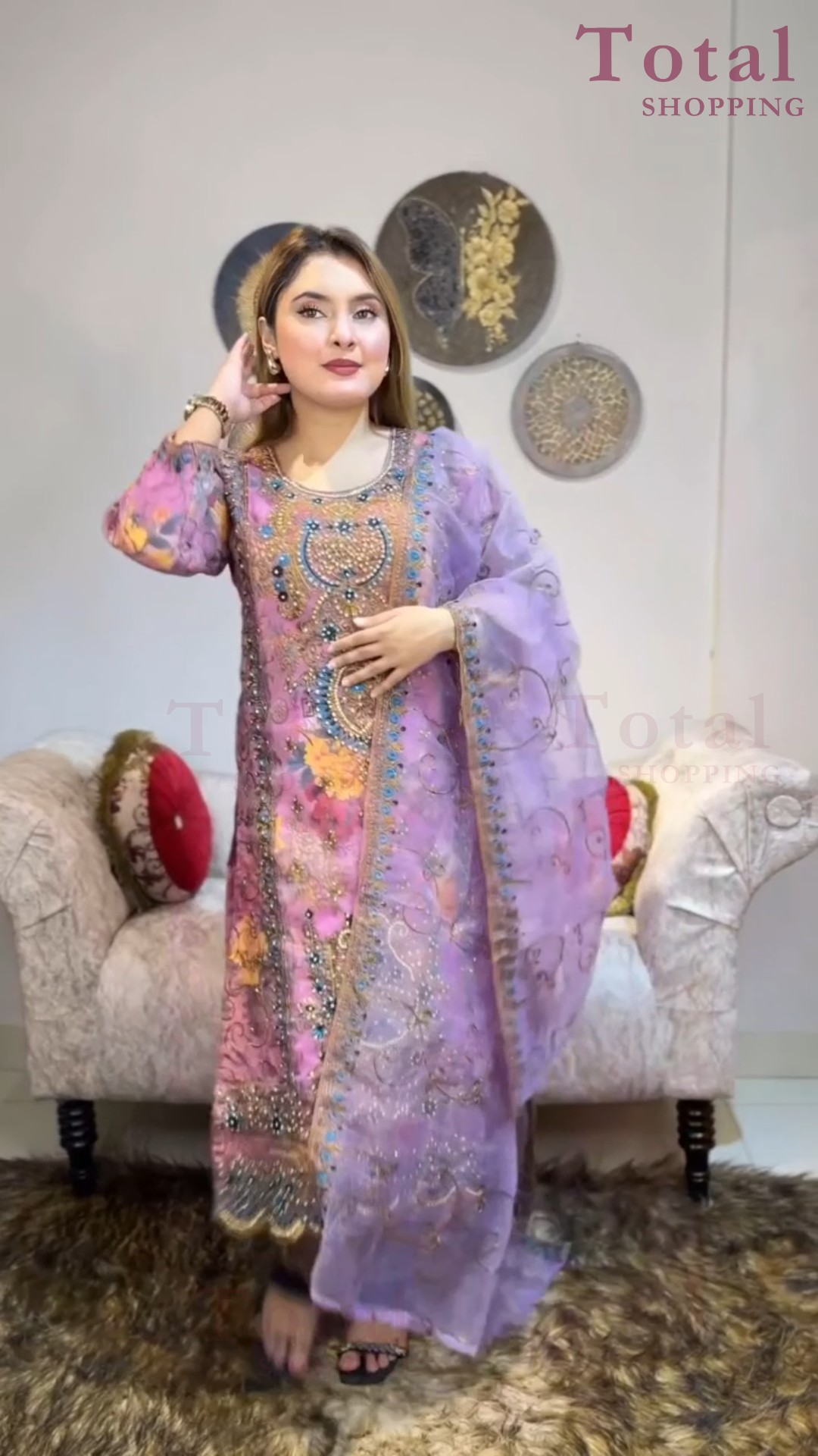 Premium Maslin Cotton Suit-[LP-344]-Pink